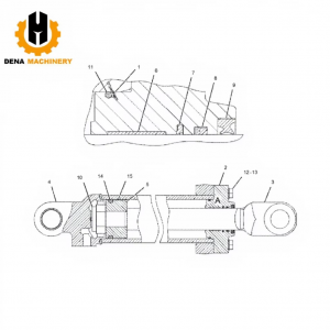 Hydraulic Cylinder Assembly 190-6329 CYLINDER GP-LIFT 1906329 for Caterpillar  E980G  E980H Excavator in Stock