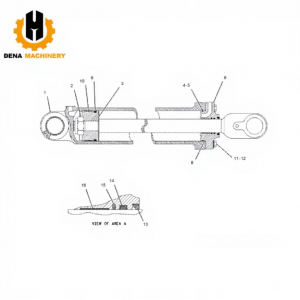 Hydraulic Cylinder Assembly 190-6329 CYLINDER GP-LIFT 1906329 for Caterpillar  E980G  E980H Excavator in Stock