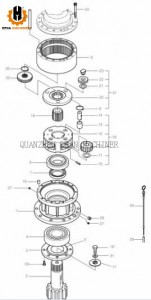 Wholesale Price China OEM Excavator TM02 Planetary Travel Gear Box