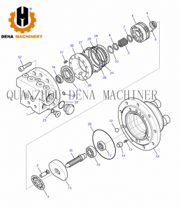 Mini excavator accessories KOMATSU PC45 PC45MR-1 PC45MRX-1 PC40R-8 Carrier Roller Assy Travel Gearbox Reducer Swing Motor Pinion Shaft Planetary Pinion Gears cost-effective