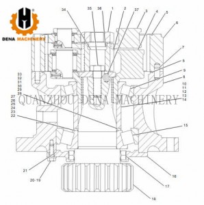Quots for China Factory Hot Sales Excavator Spare Parts Swing Reduction Gearbox Swing Parts Carrier Assy Sun Gear and Planet Gear Export Various Sizes Supply Customized