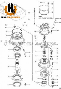 Personlized Products China Excavator Spare Parts Final Device Gearbox Transmission Travel Drive Swing Gear Sun Gear Gear Ring Planetary Gearbox Export Various Sizes