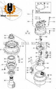 Hitachi EX270LC-5 Crawler excavator parts Planetary Gear Box Travel Reduction Gearbox export various type supply customized