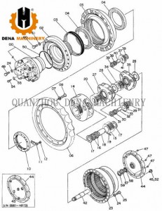 Hitachi EX270LC Crawler excavator parts forged gear blank Travel Reduction Gearbox Sun Gear And Planet Gear supply customized