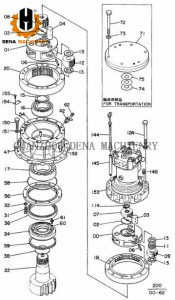 Hitachi EX270LC Crawler excavator parts forged gear blank Travel Reduction Gearbox Sun Gear And Planet Gear supply customized