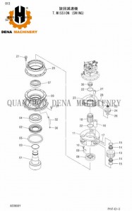 Hitachi ZAX350 ZAXIS330-5G Crawler excavator parts 1st carrier assy 2nd planetary carrier assy supply customized