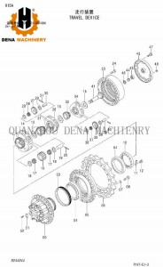 Hitachi ZAX350 ZAXIS330-5G Crawler excavator parts 1st carrier assy 2nd planetary carrier assy supply customized