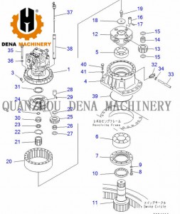 Komatsu PC200-6 Crawler excavator parts Forging Gear Travel Reduction gearbox Sun Gear Planet Carrier Assembly