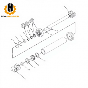 Hydraulic Cylinder Assembly 190-6329 CYLINDER GP-LIFT 1906329 for Caterpillar  E980G  E980H Excavator in Stock