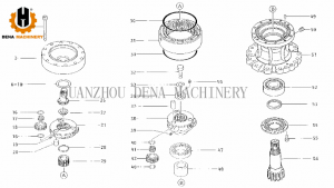 2019 Good Quality China Factory Manufacture Excavator Spare Parts Assembly Excavator Swing Gear Swing Carrier Assy Planet Carrier Assembly Supply Customized