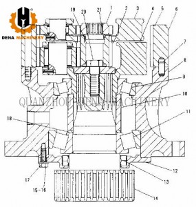 Supply OEM China Turntable Bearing Small External Gear Only Heavy Duty Machinery Turntable Slewing Ring Bearing