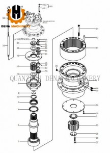 Wholesale OEM China Professional Manufacturer Excavator Spare Parts Excavator Outer Cover Travel Reduction Cover Final Drive Cover Gearbox Side Cover Supply Customized