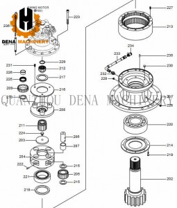 China manufacturer hyundai R320LC-9 Crawler excavator spare parts Travel carrier assembly Swing Reduction Gearbox Planet Carrier Assembly Sun Gear And Planet Gear