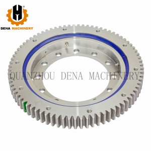 Excavator spare parts turntable roller slewing ring bearing with external/Internal gear teeth