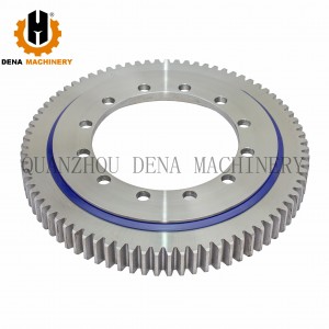 Excavator spare parts turntable roller slewing ring bearing with external/Internal gear teeth