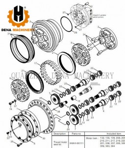 wholessle price Hyundai R210LC-7 excavator spare parts Travel Device Gearbox swing speed device transmission planetary gearbox supply customized