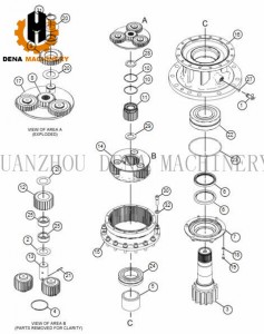 Top quality CAT E320D E320 Excavator accessories Gear Shaft Planet Shaft Gearbox Part Planetary Carrier assembly Ring Gear assembly Swing Gear box manufacture best price