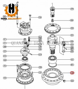 Ordinary Discount China Four-Point Contact and Cross Roller Slewing Bearing