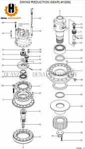 promotion price Hyundai R300LC-7 Crawler excavator spare parts planetary gearbox final drive Swing Planetary Carrier Travel Reduction Gearbox