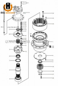 Bottom price China Inner Gear Slew Ring (9I-1B50-1234-0327) Ball Turntable Bearing