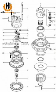 New promotion sell Crawler excavator parts Hyundai R290LC-7A Slewing Ring Bearing  planetary carrier assembly Travel Gearbox supply customized