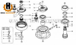 Discount Price China Mini Excavator Caterpillar E200b Excavator Spare Parts Gear Box Assembly Final Drive Gearbox Swing Drive Gearbox Swing Shaft Gear Pinion Gear