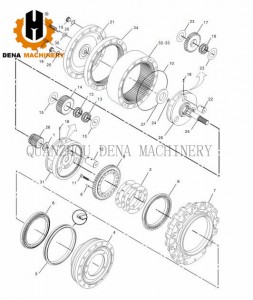 CATERPILLAR E318C Crawler excavator spare parts Gear Box Assembly Travel Gearbox assy Sun Gear Gear ring Swing Gear box Planetary carrier assembly
