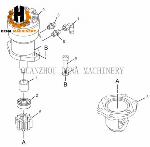 CE Certificate China Wholessle Price Excavator Spare Parts Casting Spur Gear Transmission Pinion Swing Pinion Shaft Swing Gear Gearbox Gear