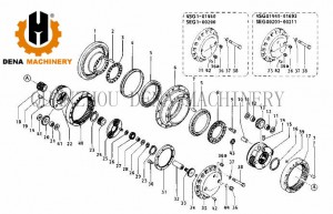 China OEM China New Promotion Sell Crawler Excavator Final Drive Gearbox Planetary Gear Pinion Gear Excavator Gear Export Various Sizes Supply Customized