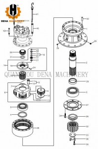 promotion price Hyundai R300LC-7 Crawler excavator spare parts planetary gearbox final drive Swing Planetary Carrier Travel Reduction Gearbox