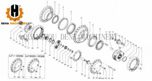 Medium Excavator CATERPILLAR E240 E240B E240C Excavator spare parts planetary carrier assembly Travel Reduction Gearbox planetary gear set Internal Gear Ring