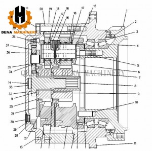 Factory Cheap China Liugong Zl30e Clg835 Wheel Loader Part 62A0007 Reverse Planet Carrier