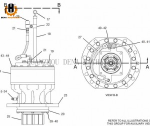 factory hot sales CAT E345D E349 Crawler excavator parts Travel Reduction Gearbox Planetary Gear Sun Gear Bushing Bucket supply customized