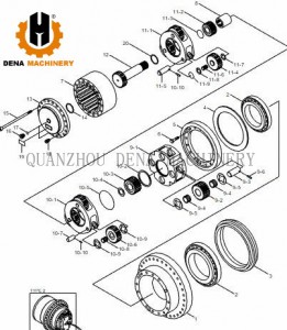 Factory For China Volvo Excavator Ew55 Ew55b Mini Excavator Accessories/Cover/Planet Carrier Assembly/Planet Gear/Sun Gear/Gear Box/Swing Box/Gear Ring.