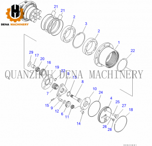 Mini Excavator KOMATSU PC20 Series Excavator Accessories/Swing Box/Transmission Gear Final Drive Assy /Sun Gear/Gear Ring/Swing Gear/Planet Gear/Slewing Bearing