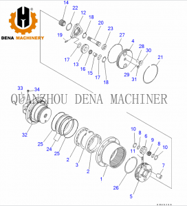 OEM Manufacturer China Crawler Excavator Parts Harden and Tempering Slewing Ring Bearing Forging Ring Export Various Sizes Supply Customized