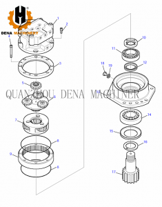 Supply ODM China Sk200-6 Swing Gearbox/Reducer for Kobelco Excavator