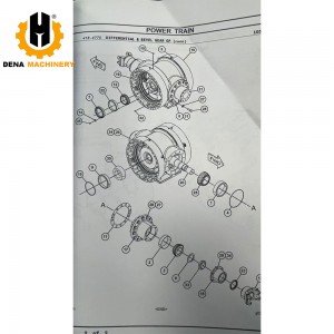 376-6533 3766533 Set Bevel Gear for CAT 950GC Loader