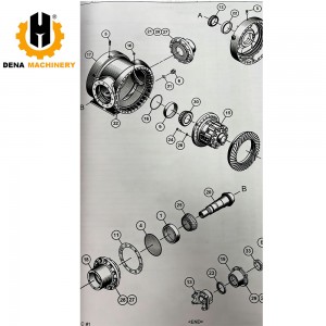 418-4768 4184768 Differential And Bevel Gear GP for CAT 950GC Loader