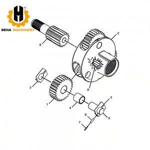 327-7185 3277185 Gear-Sun for CAT 950GC Wheel Bulldozer Planetary Transmission Part
