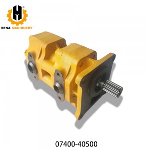 Hydraulic Gear Tandem Pump 07400-40500/0740040500/07400-30200/705-30-31203 for Bulldozer D60 D70 D75 D85 Oil Pump PC200 Retail