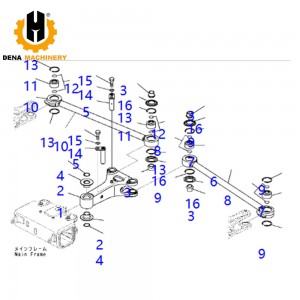 HD785-7 Stabilizer Rod 561-40-81430 Excavators Construction Machinery OEM Specification Reaction Rod for 5614081430