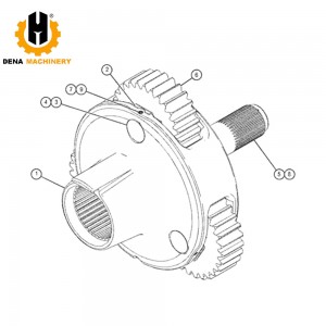 Factory Direct Sales Excavator Spare Parts  327-2240 509-6486 5P-3119 8T-2925 CARRIER-PLANETARY  for CAAAT950GC Wheel Loader