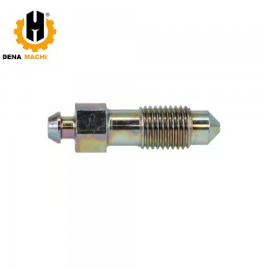 5H-3701 5H3701 7/16-20 UNF-2A Threaded Bleed Purge Screw for CAT 950GC 140GC Wheel Loader Parts