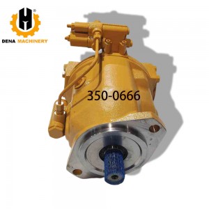 Hydraulic Piston Pump 350-0666 Hydraulic Pump Fan Moto 3500666 for 416E 422E 428E 434E Backhoe Loader Replacement