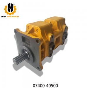 Hydraulic Gear Tandem Pump 07400-40500/0740040500/07400-30200/705-30-31203 for Bulldozer D60 D70 D75 D85 Oil Pump PC200 Retail