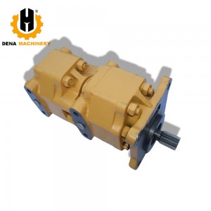 Hydraulic Double Gear Pump 07400-40400 0740040400 705-51-30190 Hydraulic Gear Oil Pump – Fit D50A-17 D50A-18 Bulldozer Spare Parts
