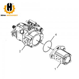 448-9705 4489705 OEM Original Regenerated Hydraulic Fan Pump Auxiliary Pump – For  374F/390F Excavator with 369-9658