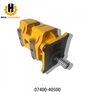 Hydraulic Gear Tandem Pump 07400-40500/0740040500/07400-30200/705-30-31203 for Bulldozer D60 D70 D75 D85 Oil Pump PC200 Retail