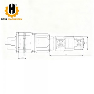 For NABCO MITSUBOSHI Hydraulic Pumps GN340-P215-GN215 2441U644F1 GN208IXAL Gear Pump Construction Machinery parts